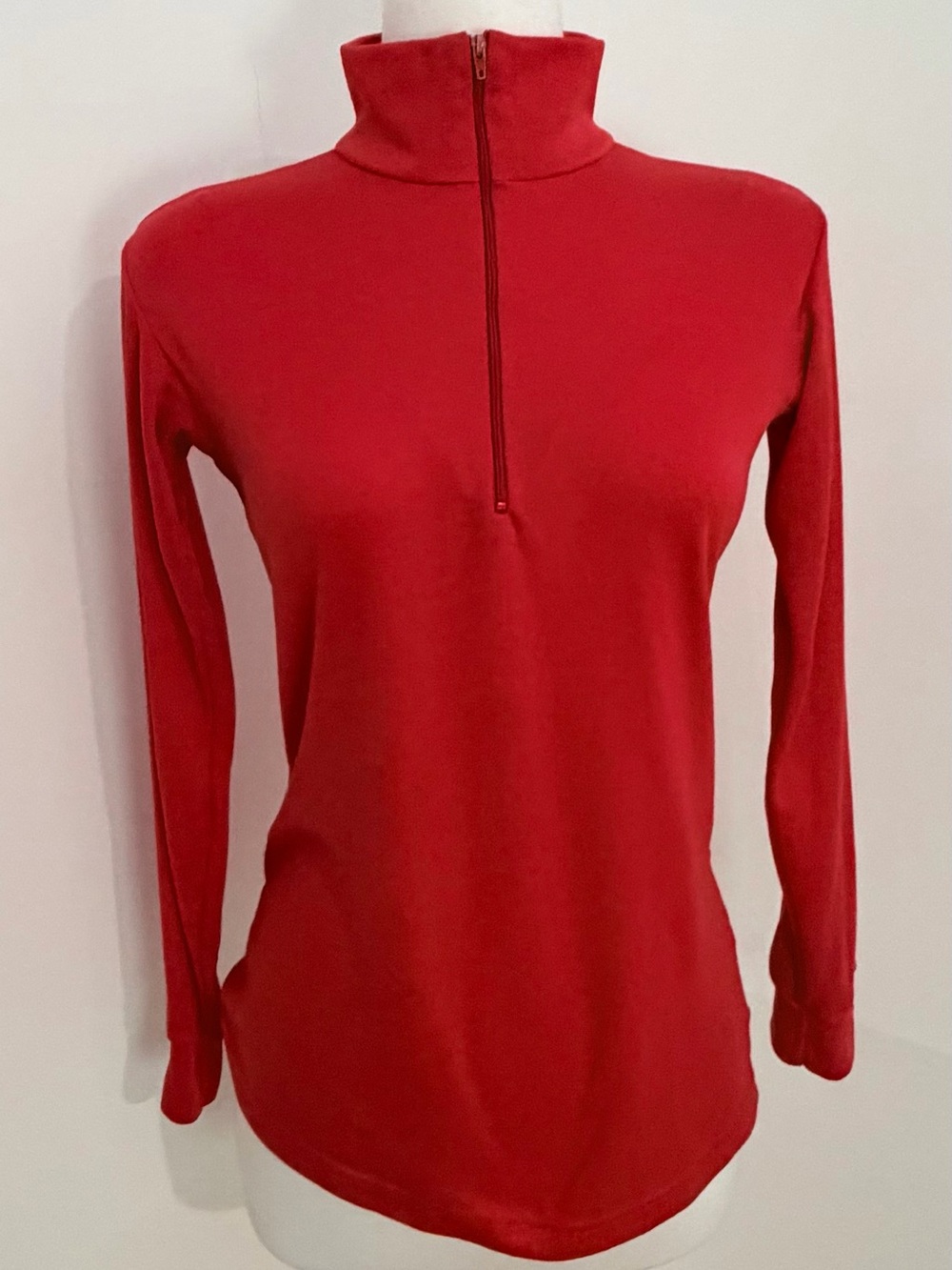Patagonia Capilene Red Quarter Zip Base Layer Pullover Small Made in USA